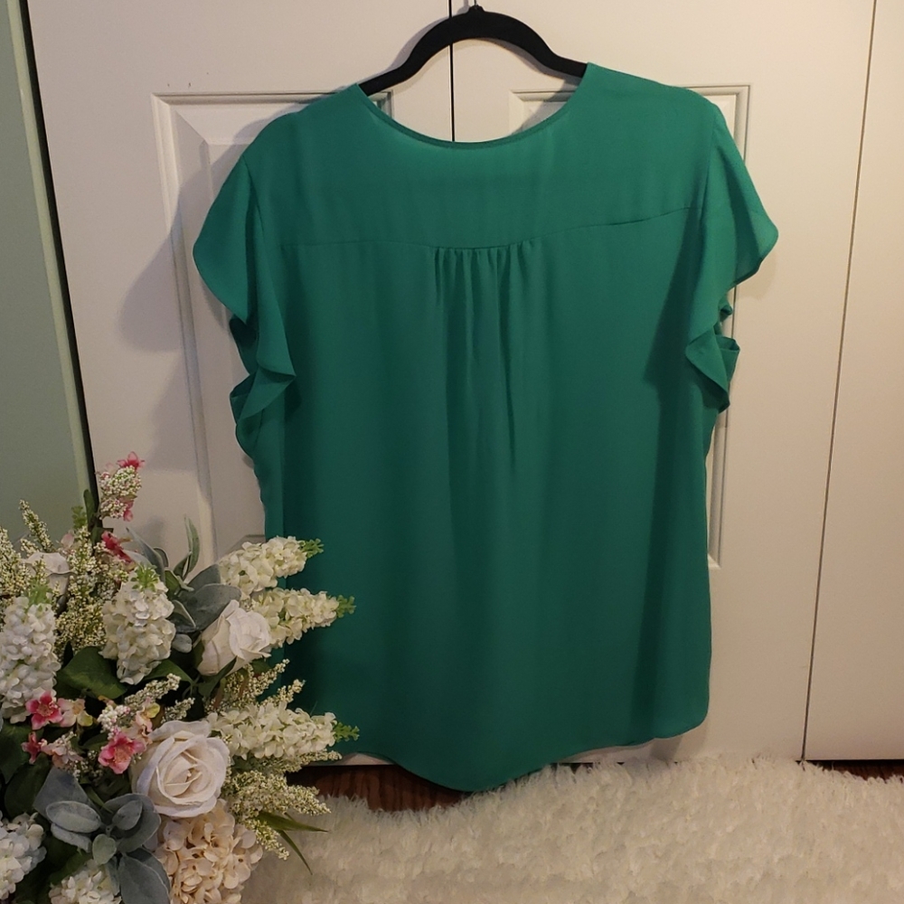 NWOT Green summer blouse 2X - Picture 15 of 15